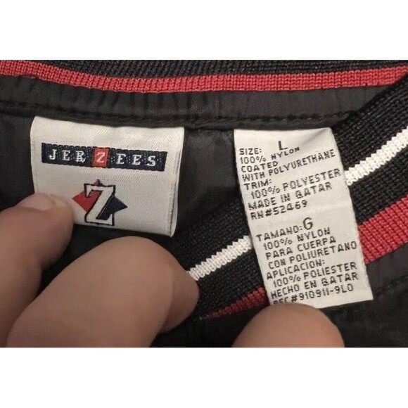 Vintage 90s Jerzees Windbreaker Pullover Jacket Men's Large Embroidered Logo - Picture 4 of 4